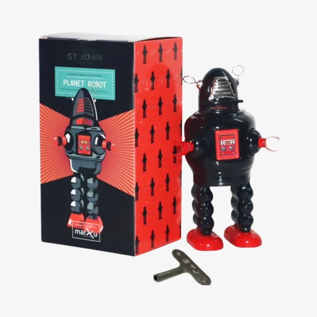 Planet Robot Vintage Tin Wind Up Toy Perfect for Christmas and Birthday