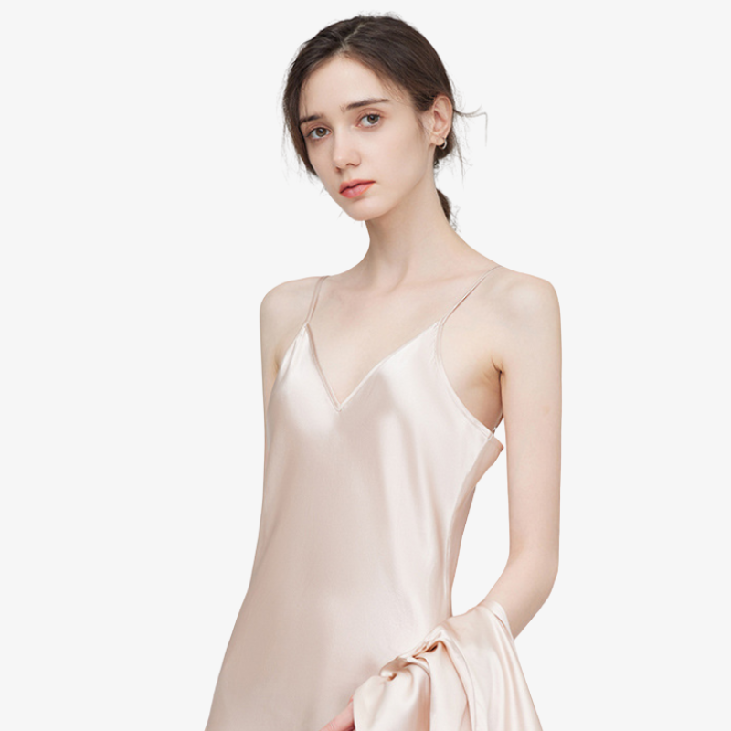 19 Momme 100% Mulberry Silk Nightdress & Robe Set