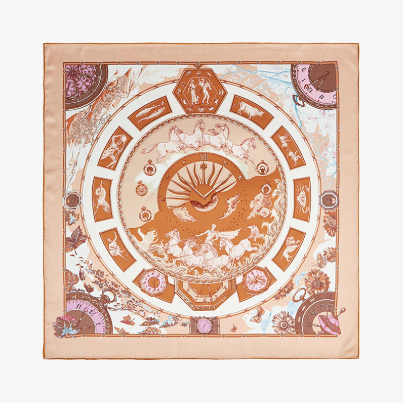 16 Momme 100% Mulberry Silk Printed Scarf