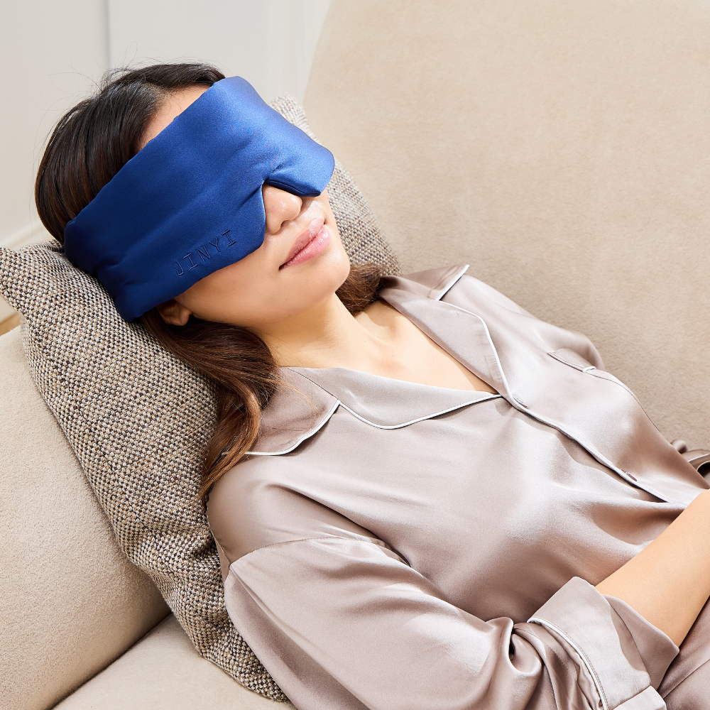 Royal Blue 100% Mulberry Silk Deep Sleep Mask