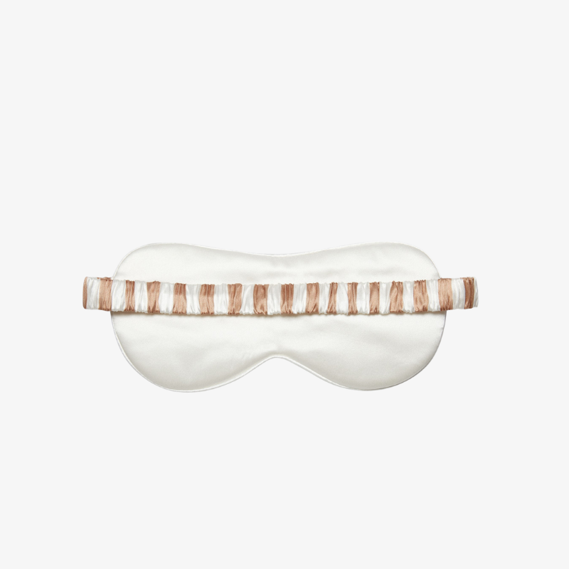 22 Momme 100% Mulberry Silk Printed Striped Sleep Mask