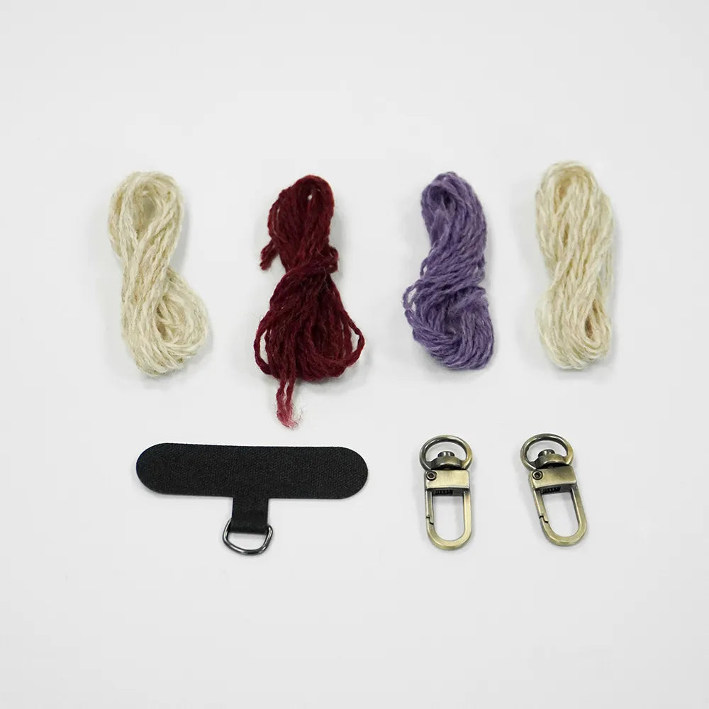 Green Yellow Phone Strap DIY Craft Kit Set