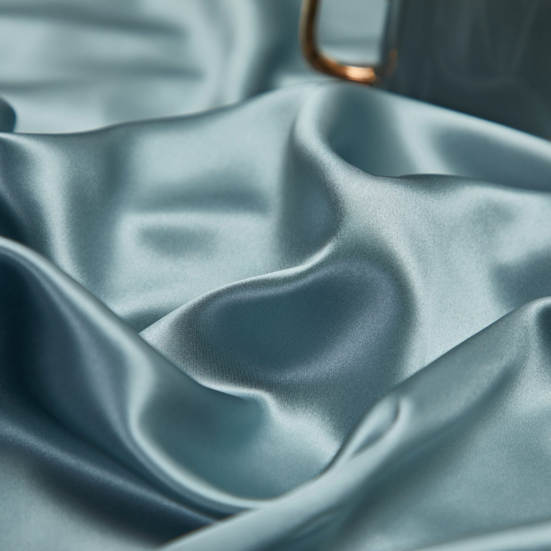 19 Momme 100% Mulberry Silk Blue Bedding Set