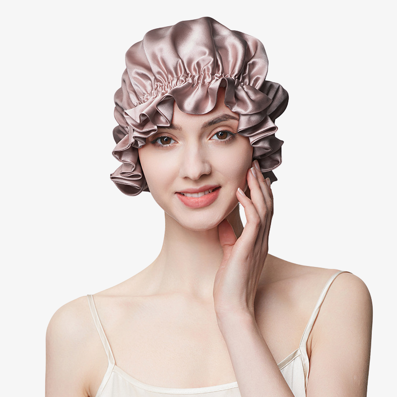 19 Momme 100% Mulberry Silk Sleep Cap – Elastic Closure