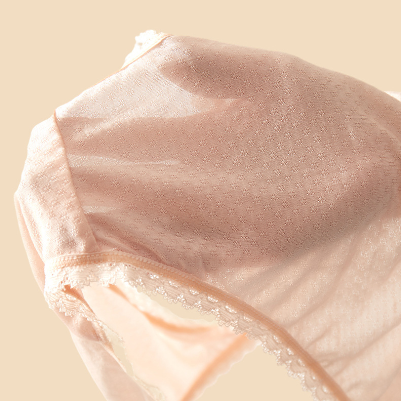 Silk Lace Bow Breathable Panties