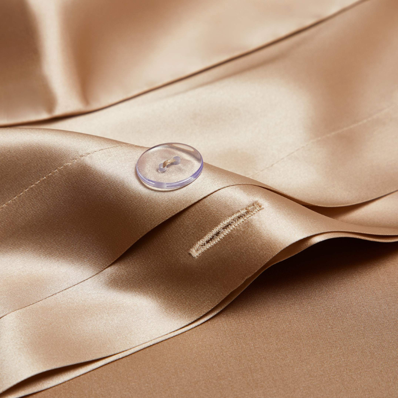 19 Momme 100% Mulberry Silk Gold Bedding Set