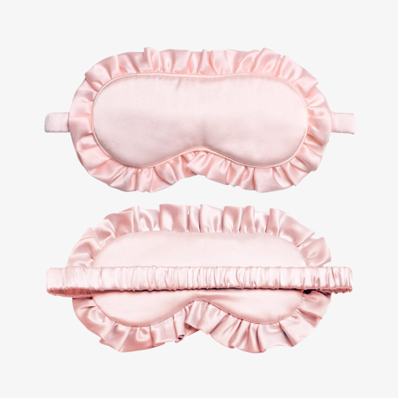 19 Momme 100% Mulberry Silk Ruffled Edge Sleep Mask