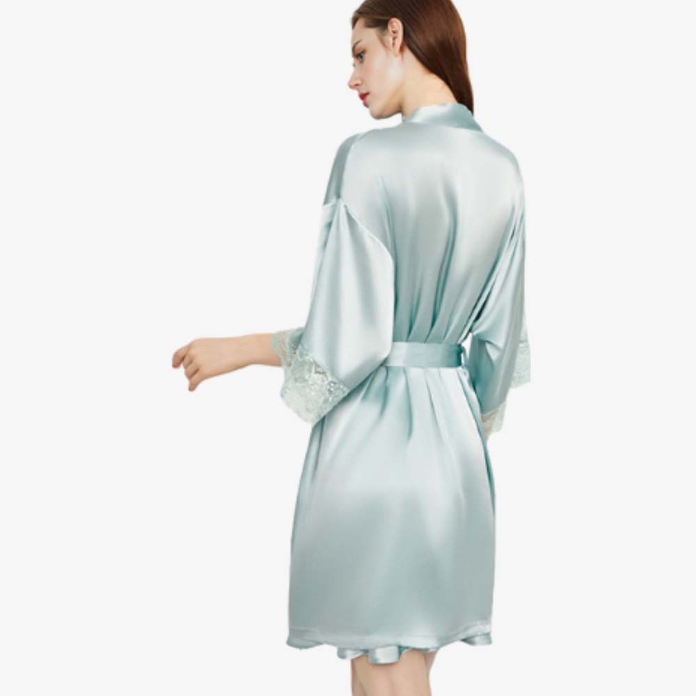 16 Momme 100% Mulberry Silk Camisole Nightgown 2-Piece Set