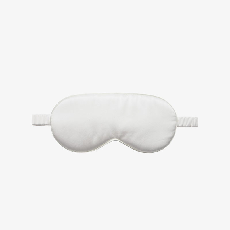 100% Mulberry Silk Sleep Mask - White