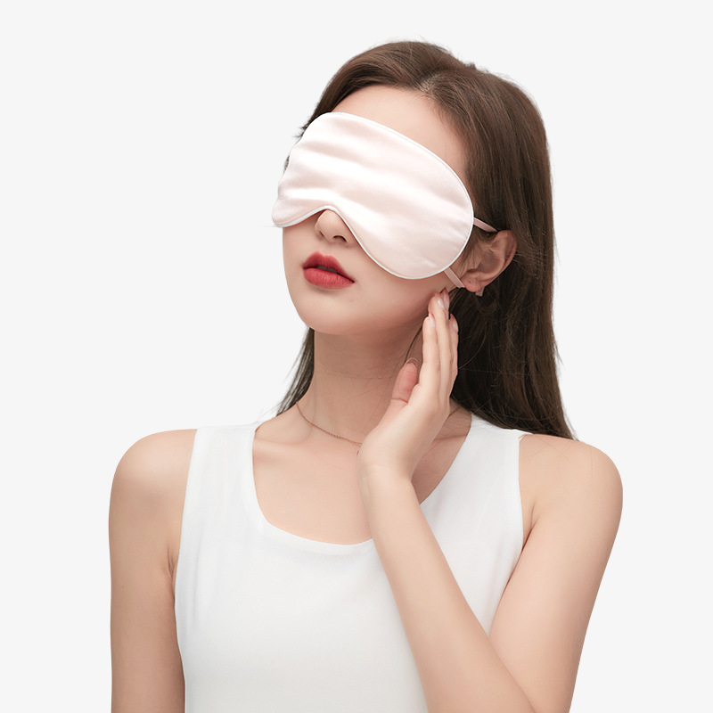 16 Momme 100% Mulberry Silk Sleep Mask with Ear Straps