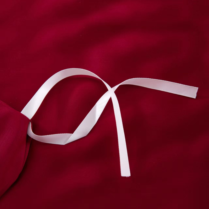 19 Momme 100% Mulberry Silk Burgundy Bedding Set