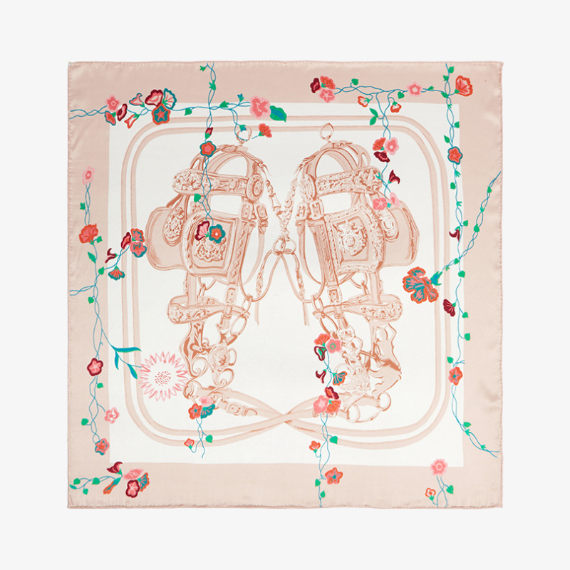 16 Momme 100% Mulberry Silk Printed Scarf