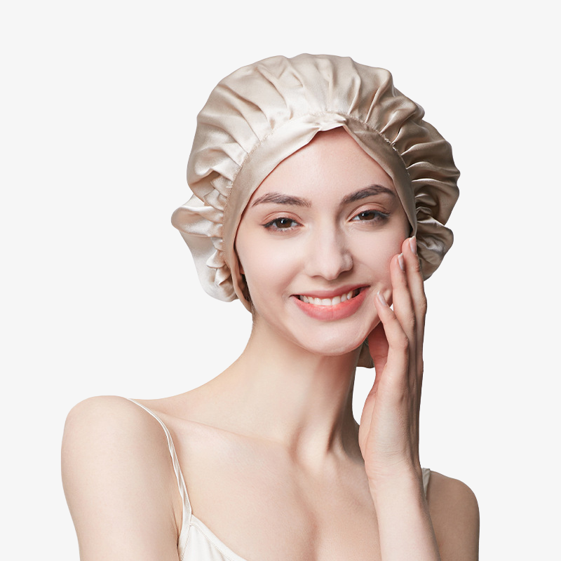 19 Momme 100% Mulberry Silk Sleep Cap – Tie Closure