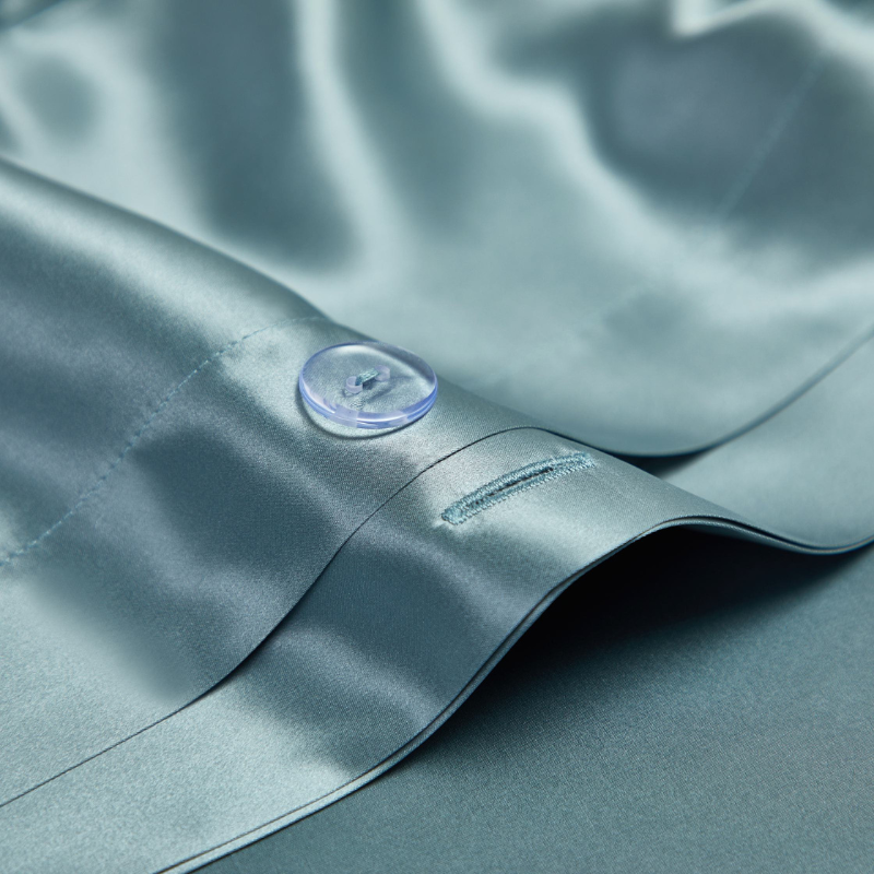 19 Momme 100% Mulberry Silk Blue Bedding Set