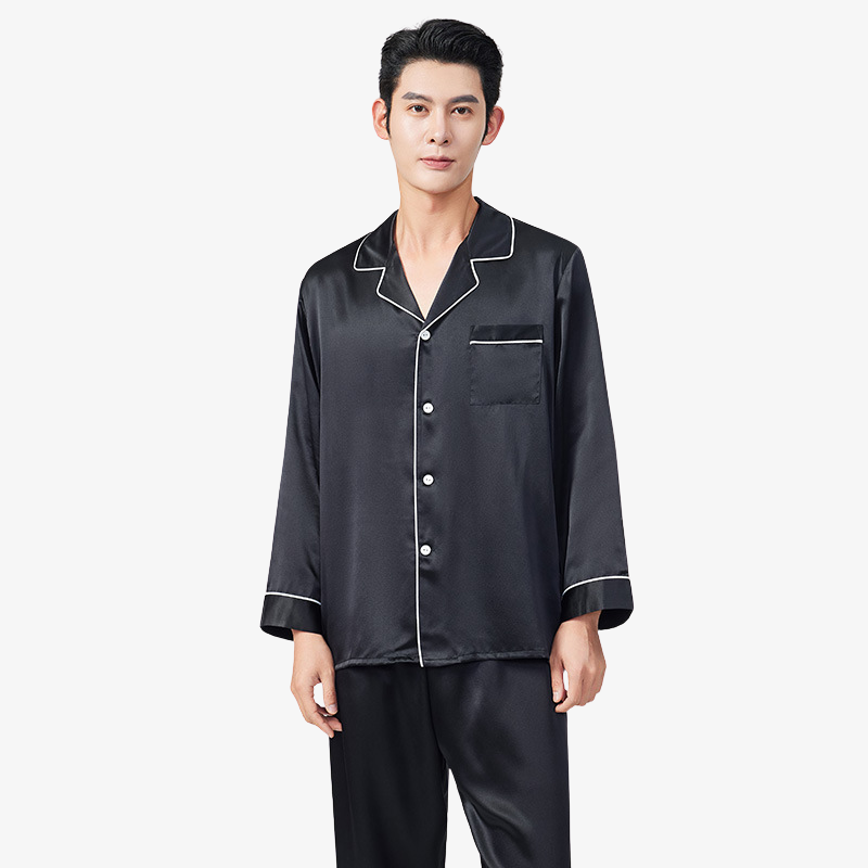 19 Momme 100% Mulberry Silk Men's Pajama Set