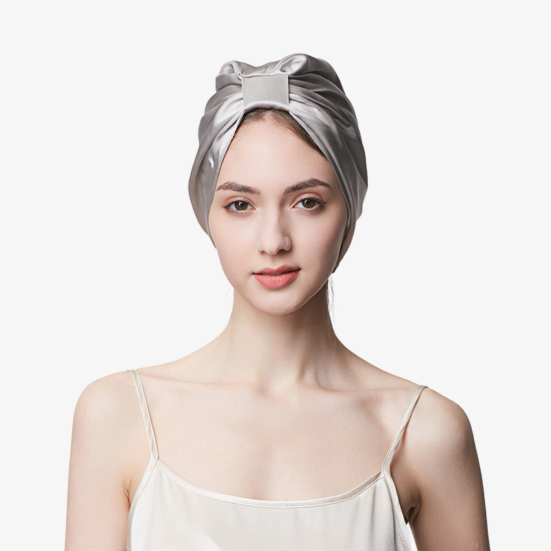19 Momme 100% Mulberry Silk Sleep Cap – Double-Layer with Square Buckle