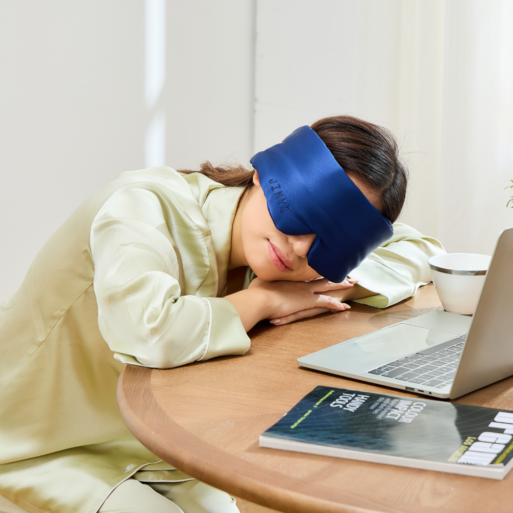 Royal Blue 100% Mulberry Silk Deep Sleep Mask