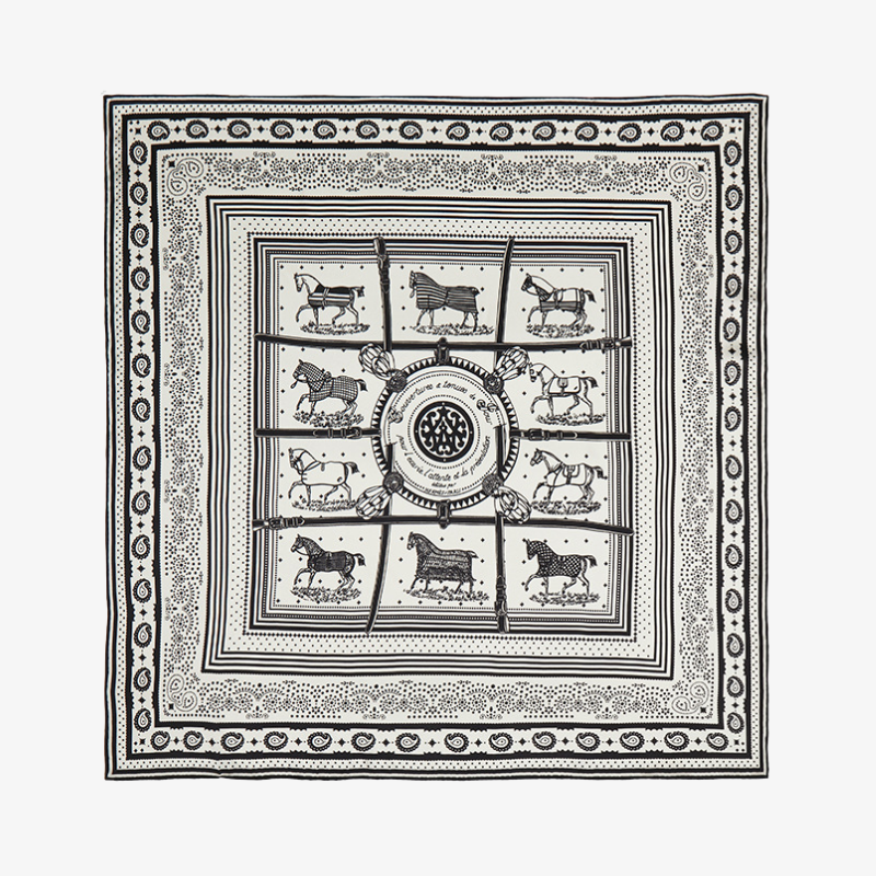 16 Momme 100% Mulberry Silk Printed Scarf