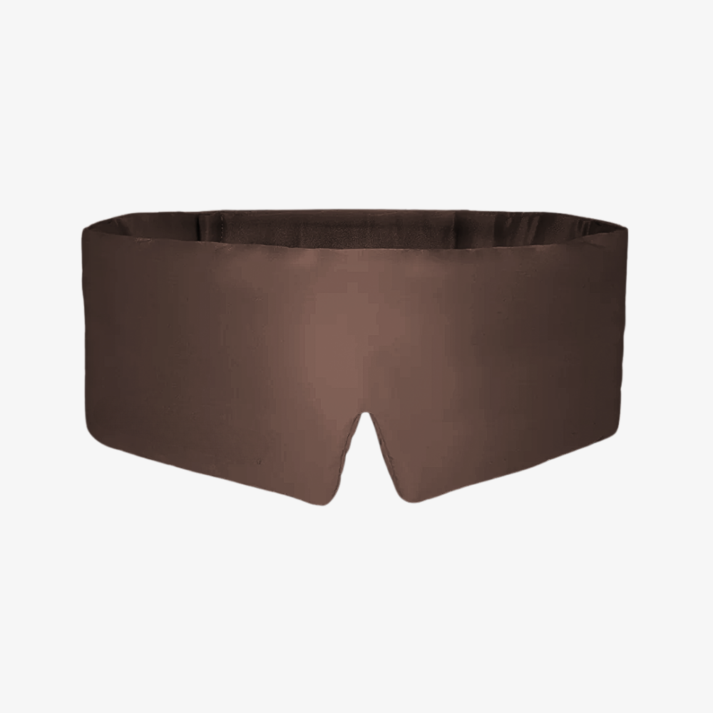 Brown Deep 100% Mulberry Silk Deep Sleep Mask