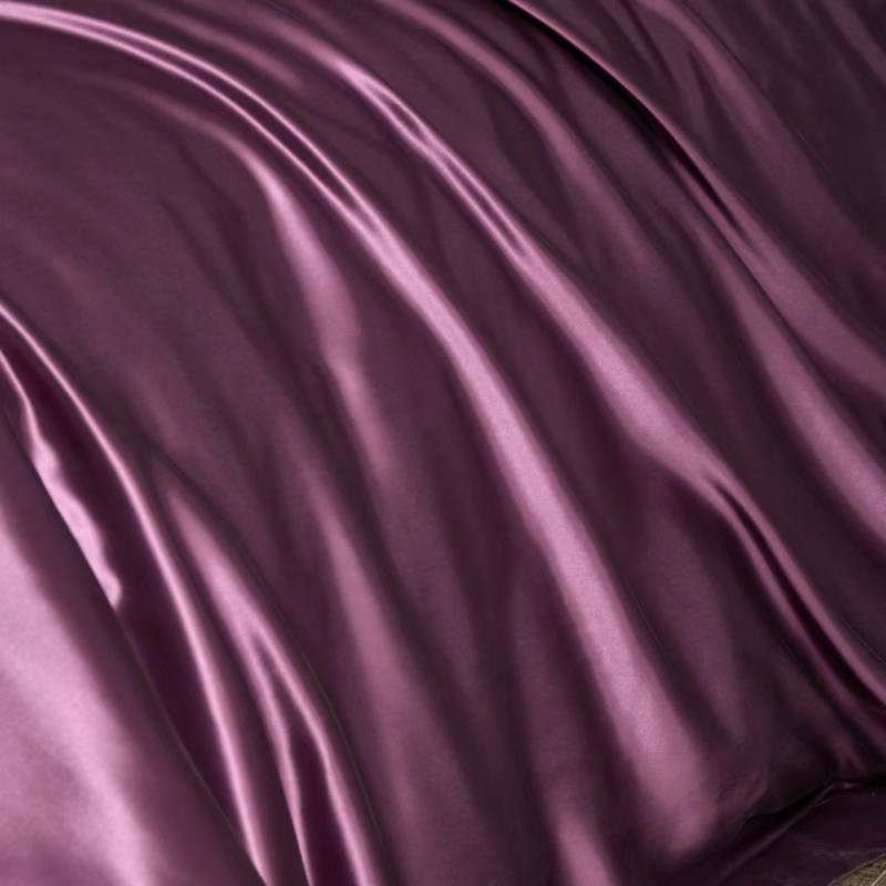 19 Momme 100% Mulberry Silk Purple Bedding Set