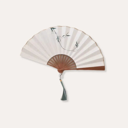 Chinese Hand Fan Bamboo Paper Hand Painted Folding Fan Gift