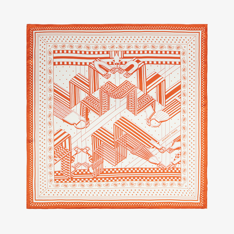 16 Momme 100% Mulberry Silk Printed Scarf