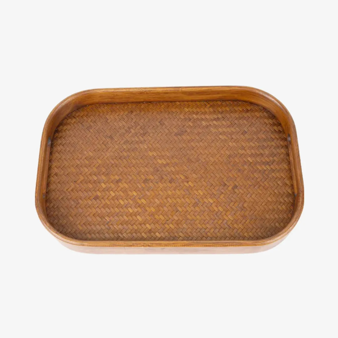 Handmade Bamboo Square Storage Tray