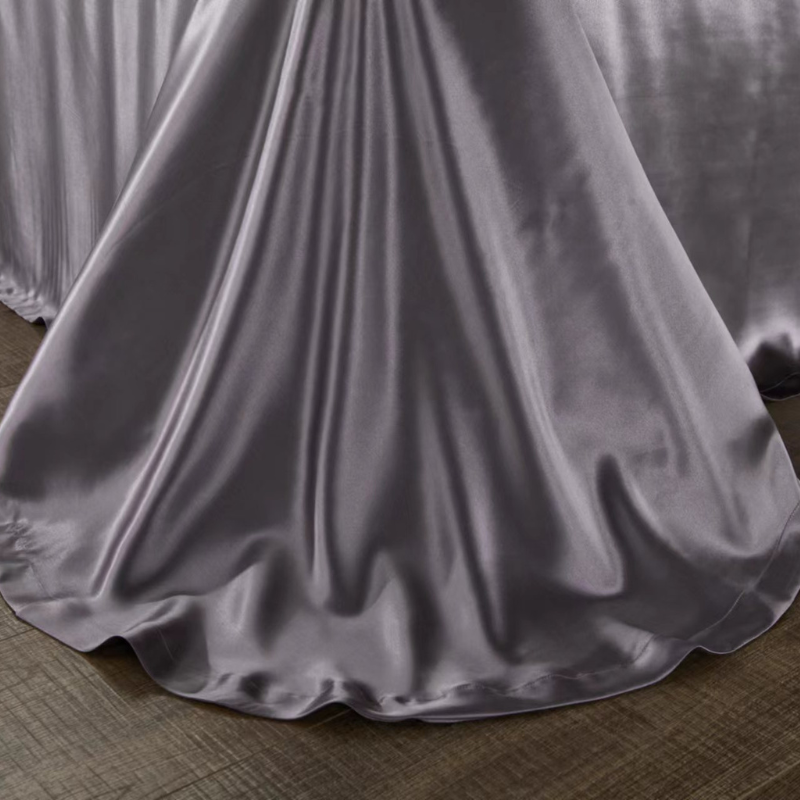 19 Momme 100% Mulberry Silk Dark Brown Bedding Set