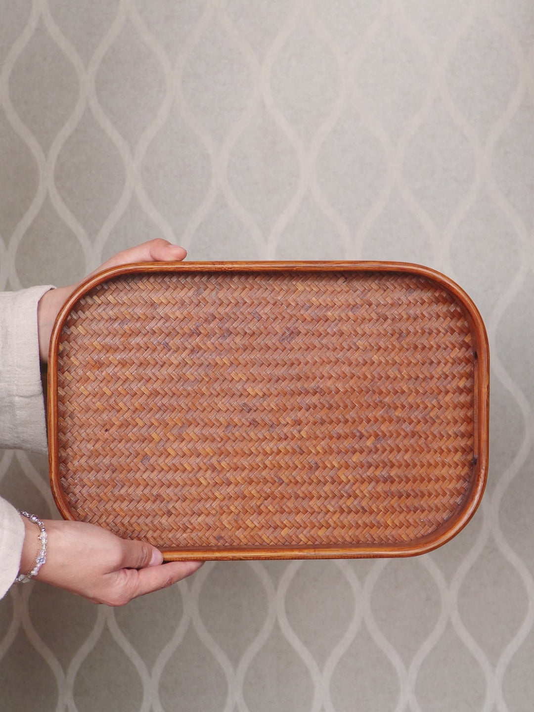 Handmade Bamboo Square Storage Tray